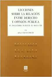 Lecciones sobre la relación entre Derecho y opinión pública. 9788498361889