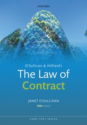  O'Sullivan and Hilliard's the law of contract. 9780192856555