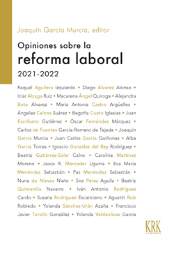 Opiniones sobre la reforma laboral 2021-2022. 9788483677544