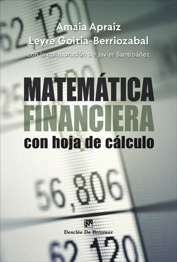 Matemática financiera con hoja de cálculo. 9788433032089