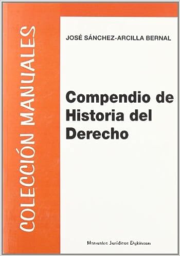 Compendio de Historia del Derecho. 9788498494464