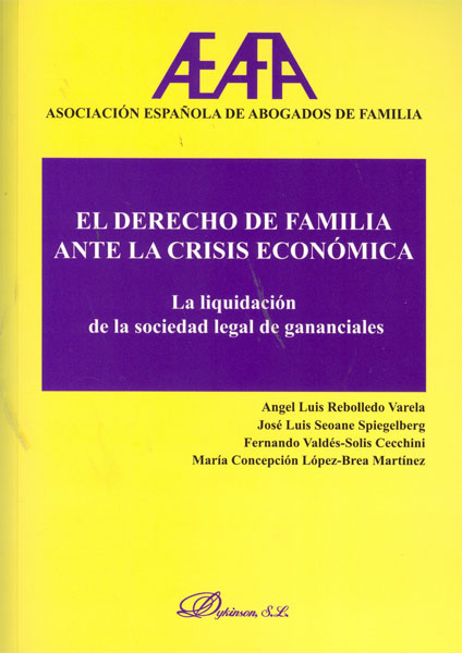 El Derecho de familia ante la crisis económica. 9788498498608