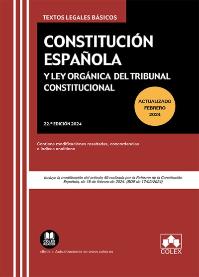 Constitución Española y Ley Orgánica del Tribunal Constitucional. 9788411943178