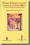 Lengua romance en textos latinos de la Edad Media. 9788495211811