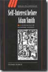 Self-interest before Adam Smith. 9780521830607