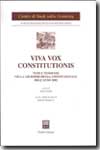 Viva vox constitutionis. 9788814104749