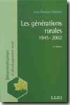 Les générations rurales 1945-2002. 9782275022475