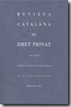 Revista catalana de dret privat. 1695-5633