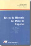 Textos de historia del Derecho español