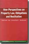 New perspectives on property Law, obligations and restitution. 9781859418420