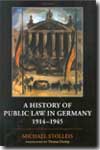 A history of public Law in Germany. 9780199269365