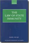 The Law of the state inmunity. 9780199270996