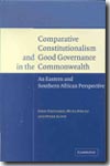Comparative costitutionalism and good governance in the Commonwealth