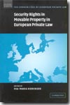 Security rights in movable property in european private law. 9780521839679