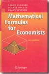 Mathematical formulas for economists. 9783540279167