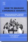 How to manage experience sharing
