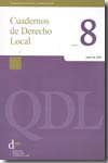QDL. Cuadernos de Derecho Local, Nº 8, año 2005