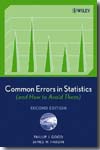 Common errors in statistics. 9780471794318