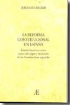 La reforma constitucional en España