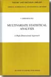 Multivariate statistical analysis. 9780792366430