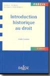 Introduction historique au Droit. 9782247069002