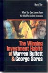 The winning investment habits of Warren Buffett and George Soros. 9780749445034