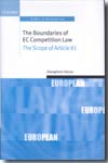 The boundaries of EC competition Law. 9780199278169