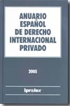 Anuario Español de Derecho Internacional Privado 2005. 9788493168179