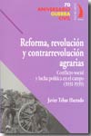 Reforma, revolución y contrarevolución agrarias. 9788496495104