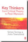 Key thinkers from critical theory to post-marxism. 9780761967637
