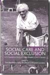 Social care and social exclusion. 9780333922910
