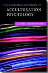 The Cambridge Handbook of acculturation psychology