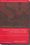 Unfair contract terms in european Law. 9781841135946