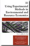 Using experimental methods in environmental and resource economics
