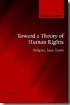 Toward a theory of Human Rights. 9780521865517