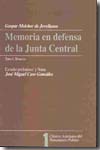 Memoria en defensa de la Junta Central.. 9788486804060