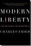 Modern liberty and the limits on government. 9780393330458