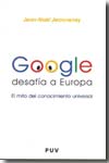 Google desafía a Europa. 9788437068626