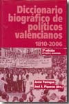 Diccionario biográfico de políticos valencianos 1810-2006