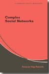 Complex social networks. 9780521674096