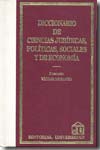 Diccionario de ciencias jurídicas, políticas, sociales y de economía. 9789506793814