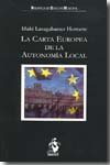 La carta europea de la autonomía local. 9788496717343