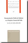 Documentación medieval abulense en Registro General del Sello. Vol. XX (22-V-1503 a 30-IX-1503). 9788496433441