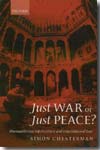 Just War or Just Peace?. 9780199257997