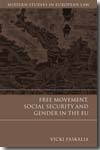 Free movement, social security and gender in the EU. 9781841136226
