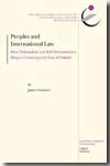 Peoples and international Law