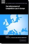 The enforcement of competition Law in Europe. 9780521881104