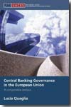 Central banking governance in the European Union. 9780415427517