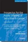 Prospectus for the public offering of securities in Europe. Vol.I. 9780521880701