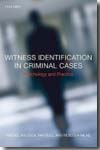 Witness identification in criminal cases. 9780199216932